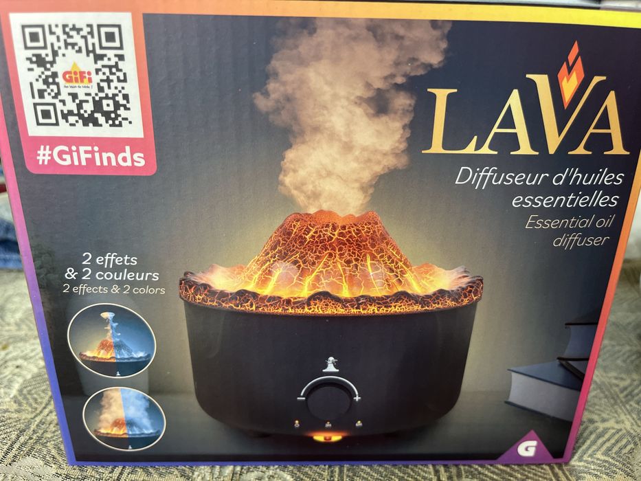 Difusor de Óleos Essenciais "LAVA" - Efeito Vulcão