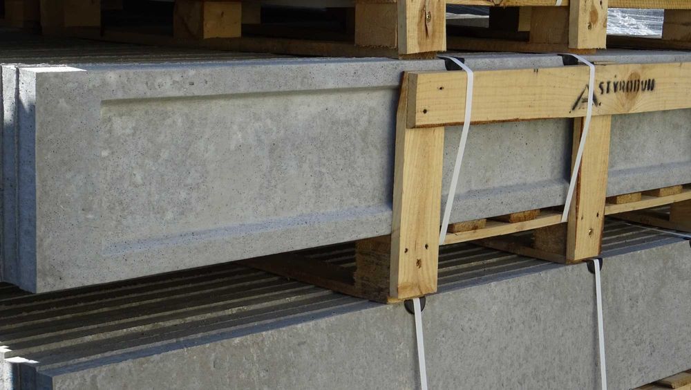 Murek, podmurówka, deska betonowa 30/246 cm ramka gładka