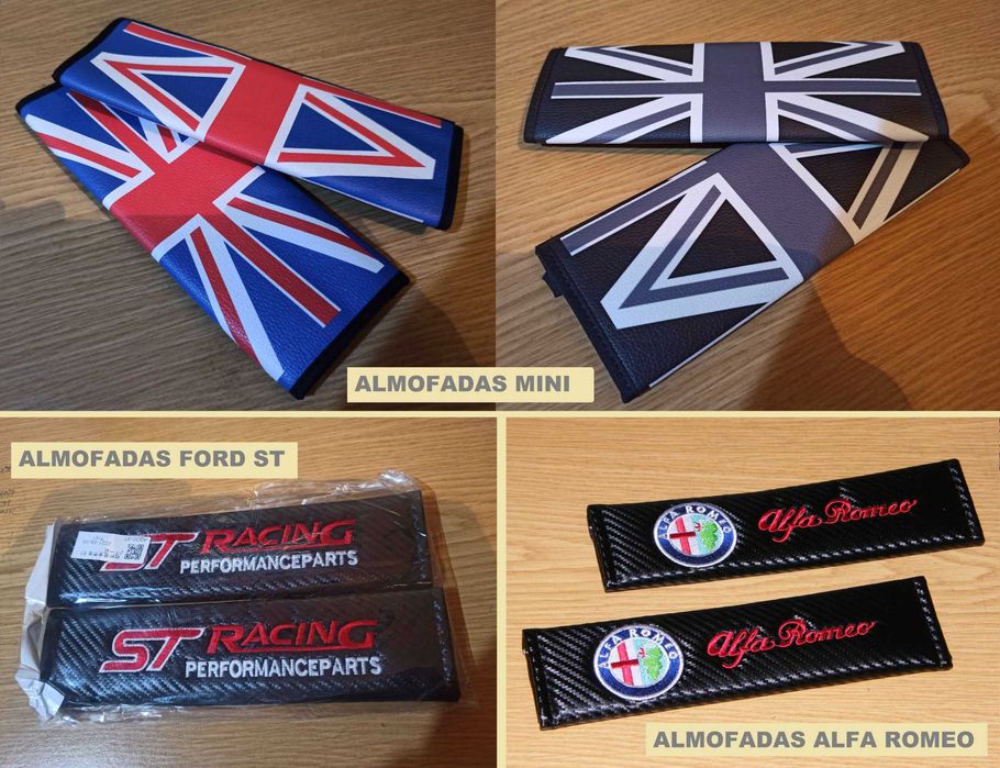 Almofadas cinto | BMW, MERCEDES, AUDI, VOLVO, SEAT, OPEL, MINI, Outras