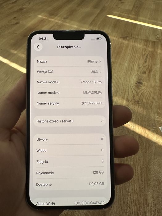 Iphone 13 pro Gwarancja Bateria 100% nr.10