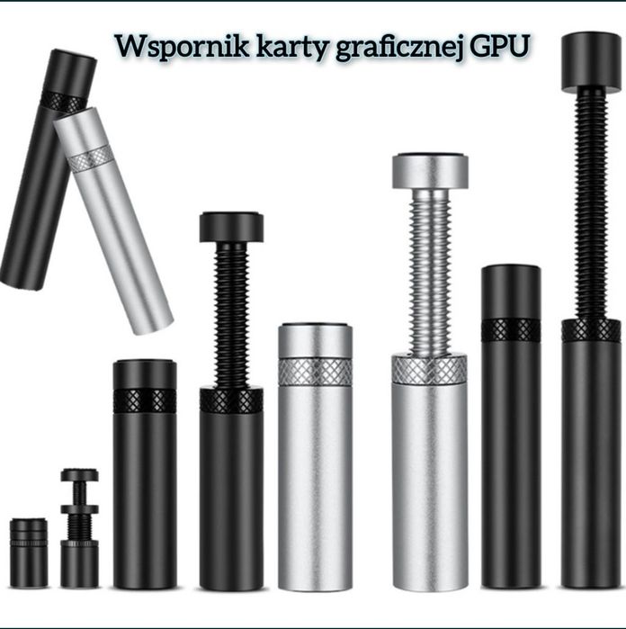 Wspornik GPU karty graficznej VC-16 mini czarny / biały