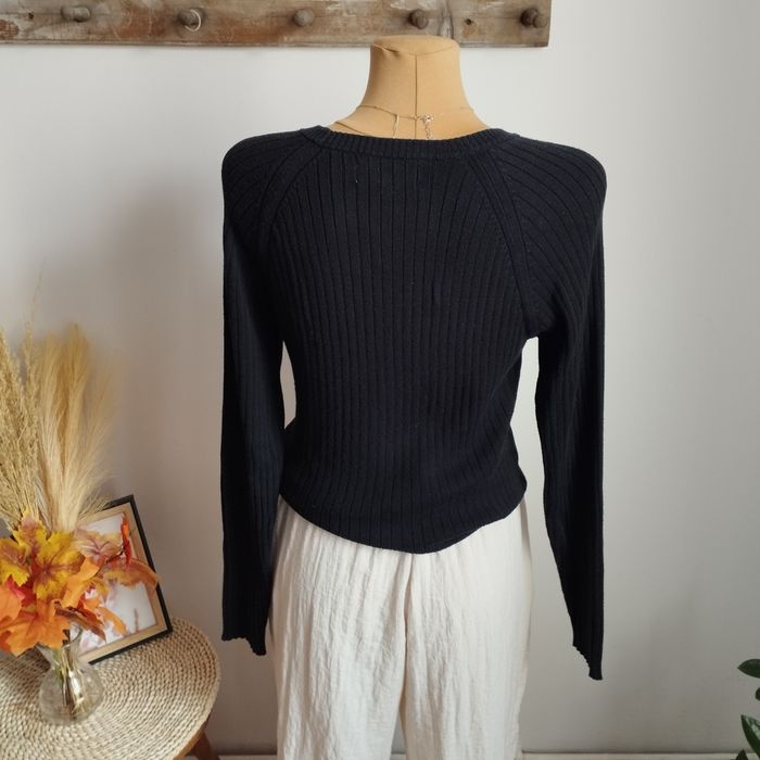 Sweter damski Hound Never Ordinary czarny prążkowany S