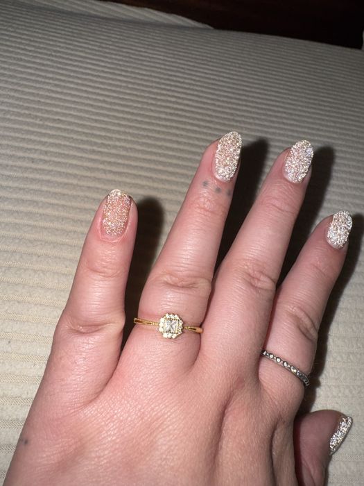 Anel ajustavel em prata amarela