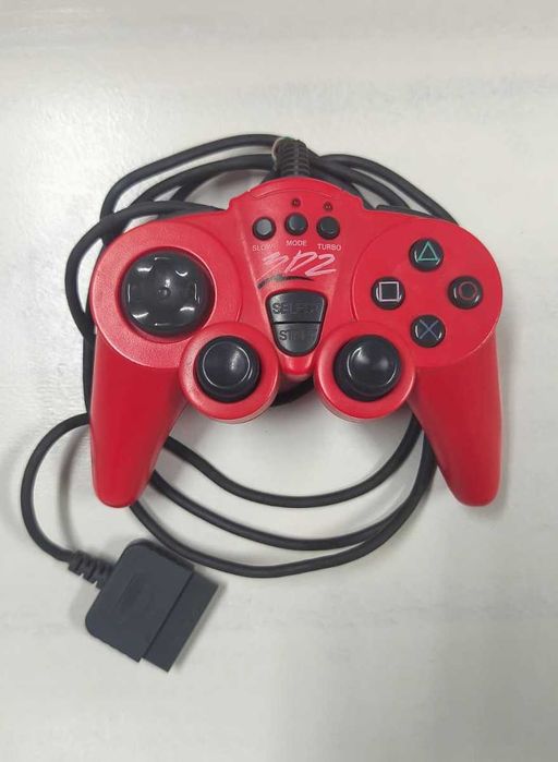 Comando 3D2 para PS1 / PS2 – Vermelho – Turbo / Slow