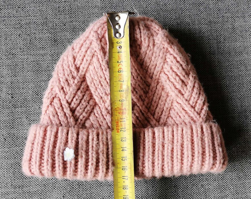 Czapka zimowa różowa Zara wiek ok. 18m+ 2 lata