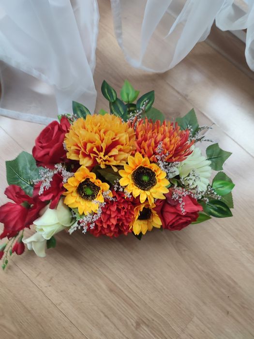 Stroik dla Dziadków, wiązanka z dedykacją