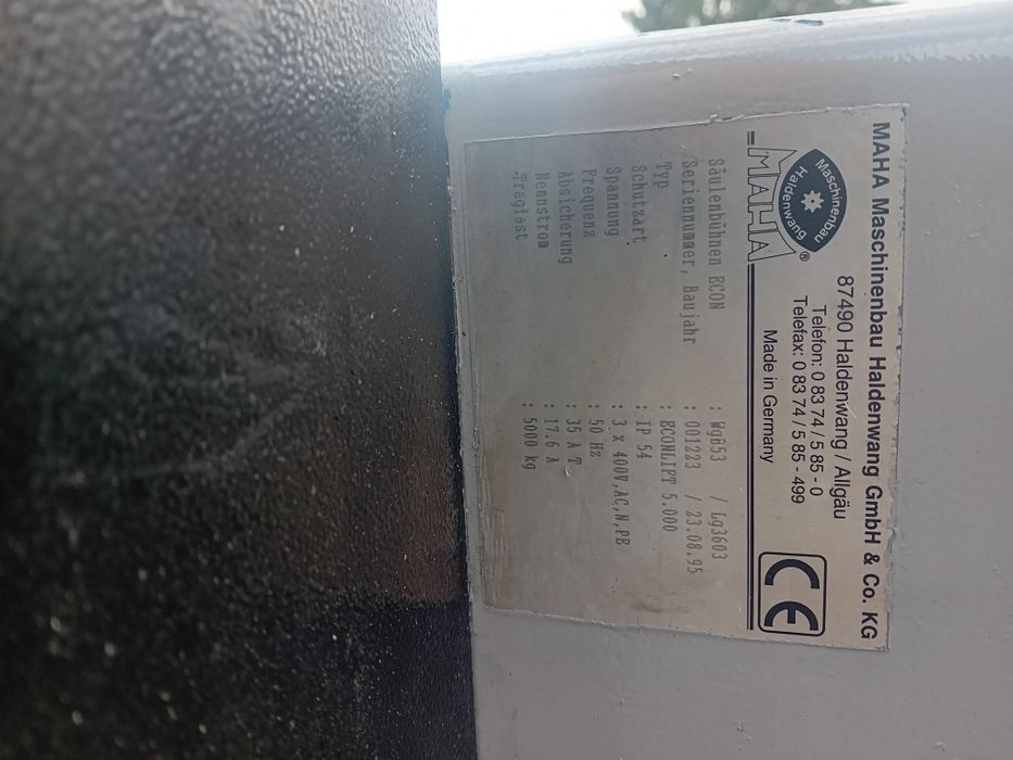 Podnośnik Dwukolumnowy Maha 5000kg