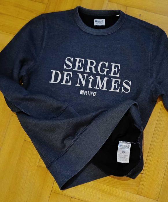 Bluza męska/młodzieżowa MUSTANG, roz. S, ciemnoszara, ciepła