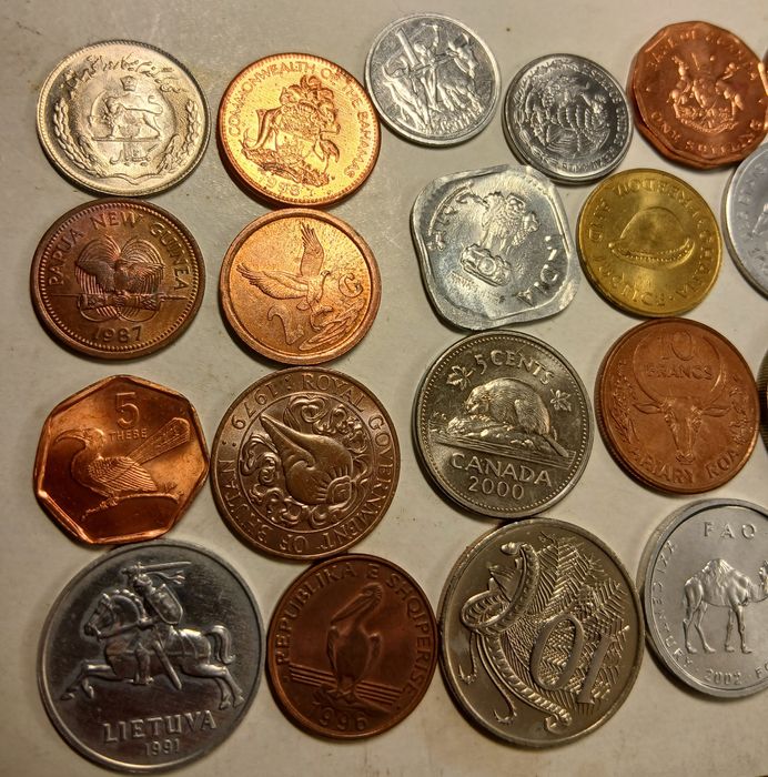 Moedas com animais