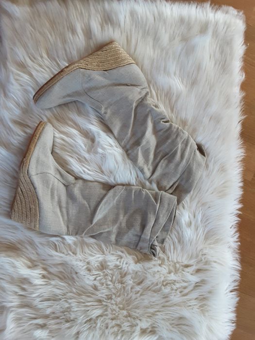 Ręcznie robione  kozaki z lnu