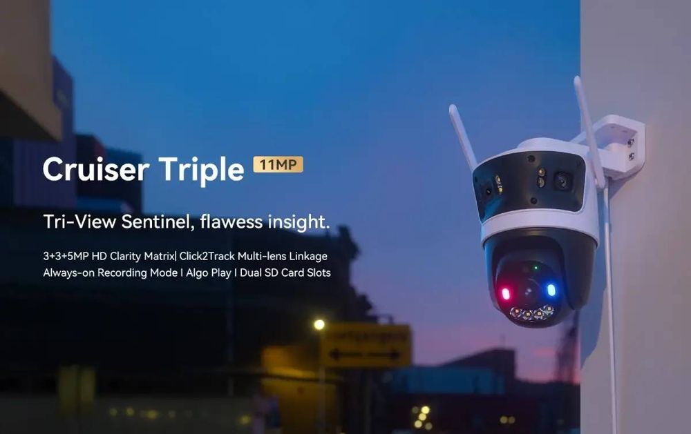 11 Mp Imou Cruiser Triple WiFi відеокамера
