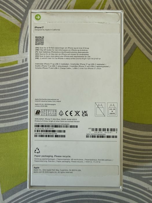 iPhone 17 Mist Blue 256GB