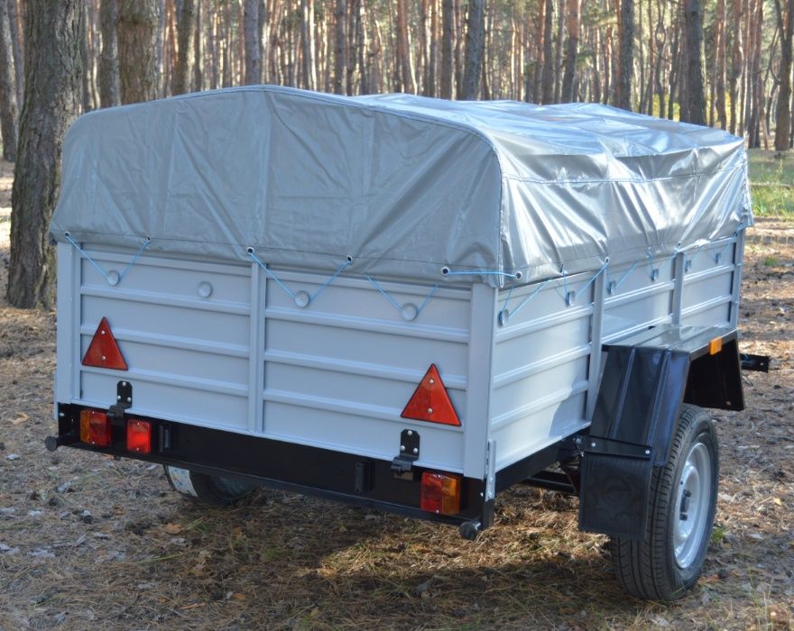 Одноосний Прицеп в наявності оцинкований борт 2200мм. Авто причеп