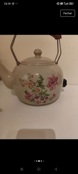 Título: Chaleira Elétrica Vintage Eurogres (Cerâmica) – Como Nova e Funcional