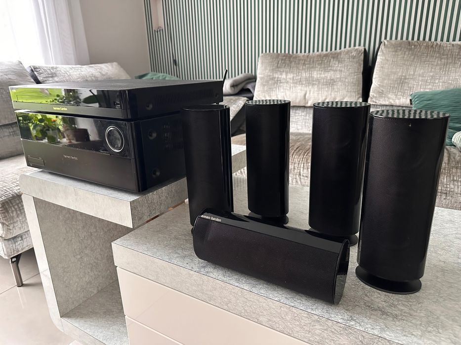 Harman Kardon AVR370 + BDT 30 + kpl głośników HKTS