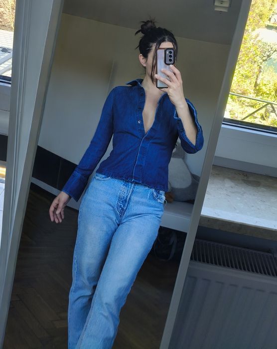 Dżinsowa koszula Zara XS /S katana denim
