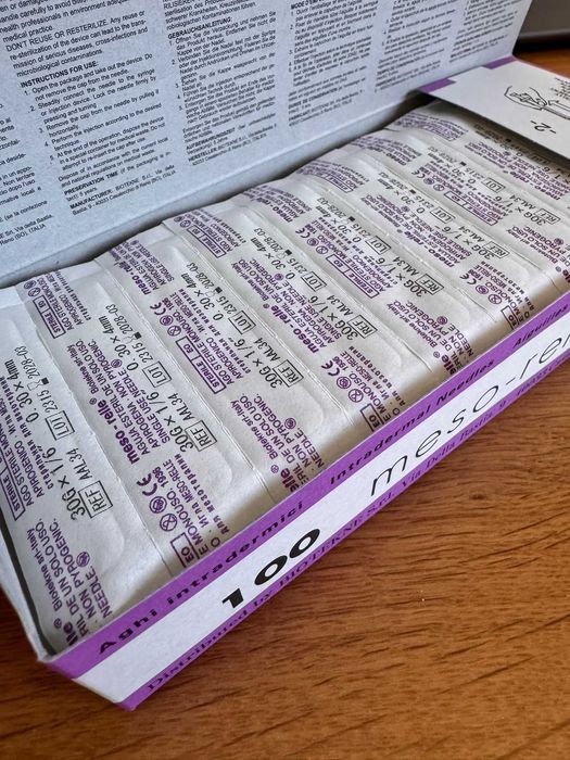 Agulhas de Mesoterapia Meso-relle 100 Biotekne SRL (PORTES GRÁTIS)