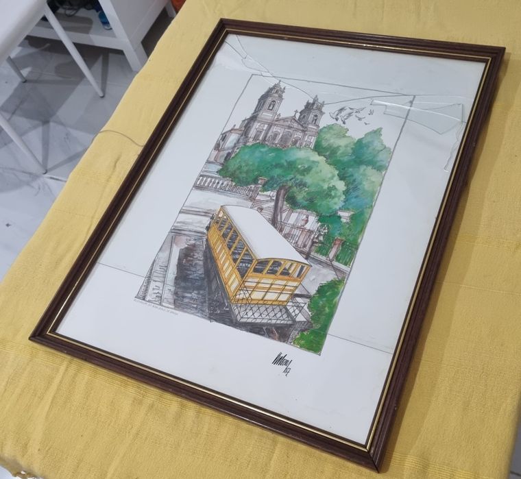 Quadro para Parede medidas nas fotos recolha no local