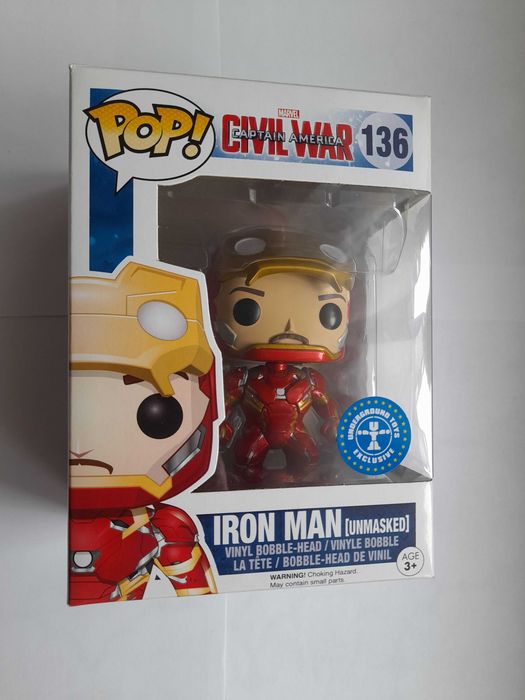 Funko POP - Iron Man (Unmasked) 136