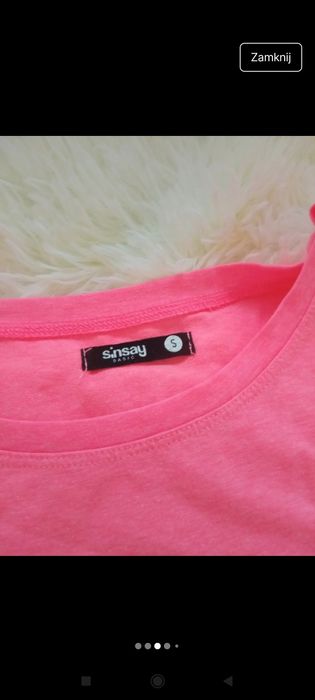 sukienka S Sinsay różowa nowa bez metki