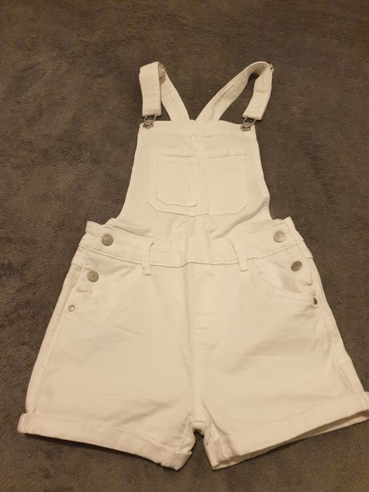 Ogrodniczki dżinsowe dla dziewczynki rozmiar 140