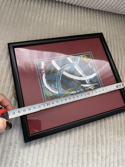 Abstrakcyjny obraz w ramie Vintage