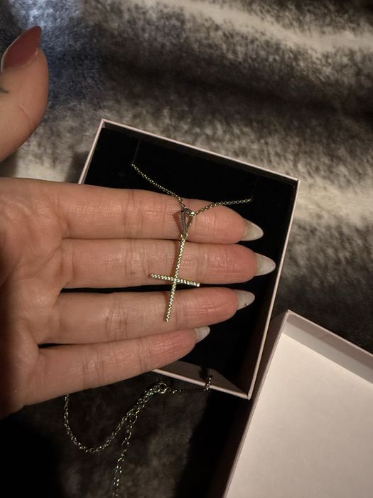 Colar + pulseira cruz NOVO