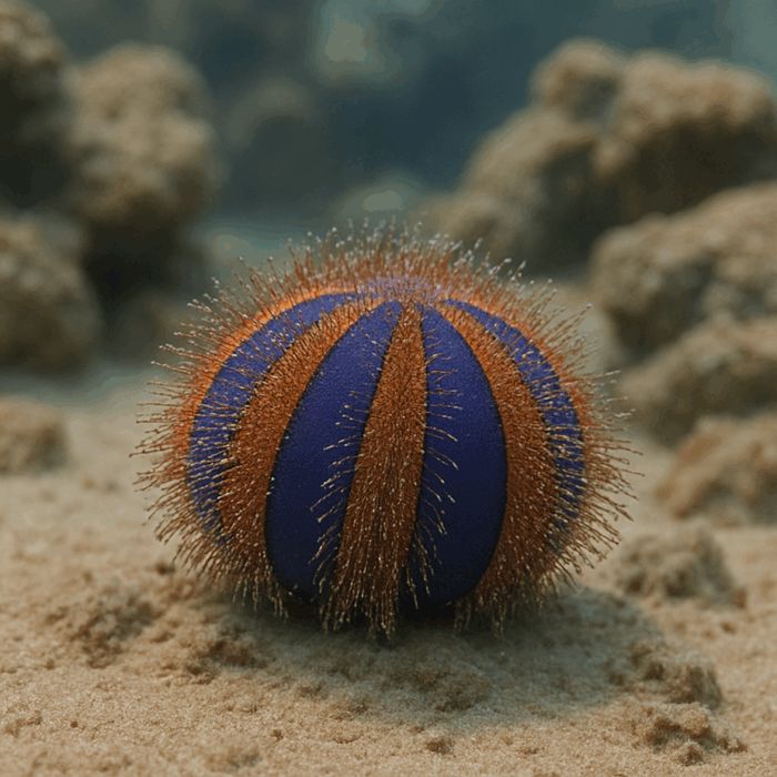 Mespilia globulus (Jeżowiec) {Bezkręgowiec morski}