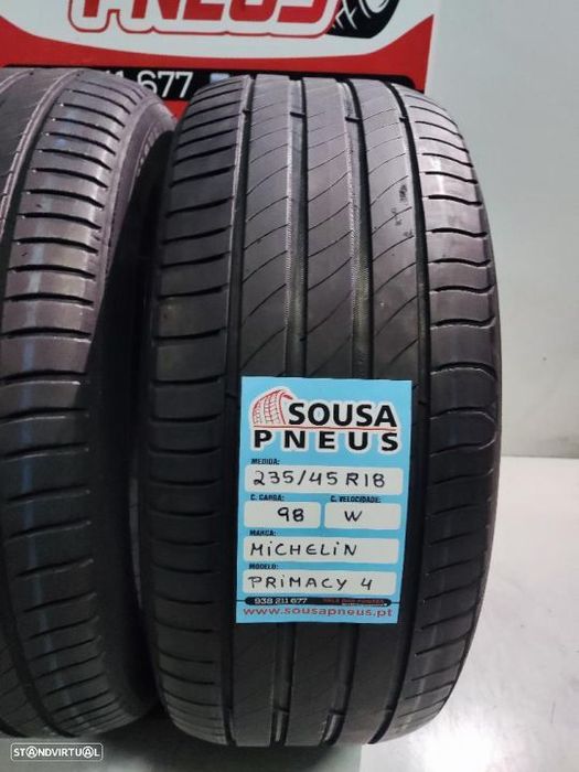 2 pneus como novos 235-45r18 michelin - oferta dos portes