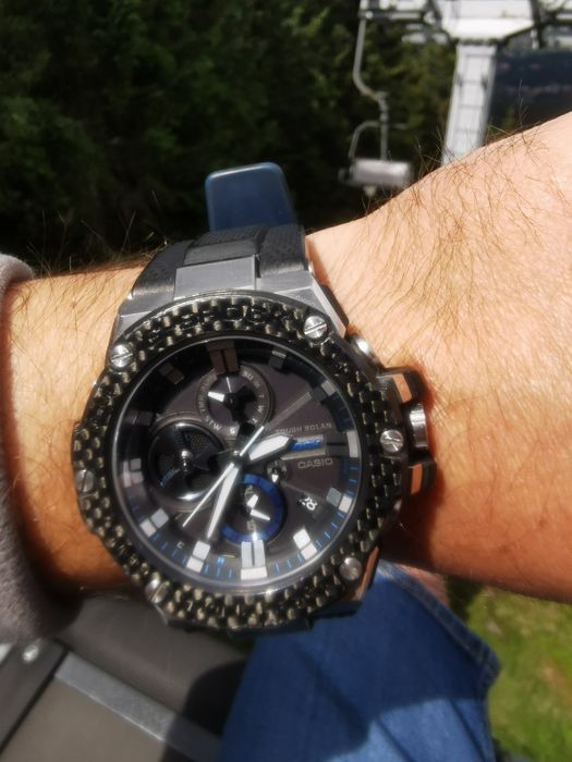 Casio G Shock Gst-B100xa 1a. Karbon, solar, szafir, Bluetooth .