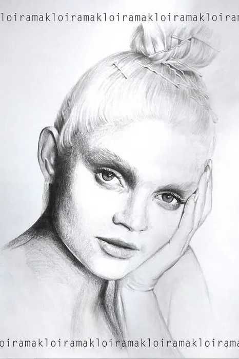 Portret recznie rysowany, format A5, A4, A3