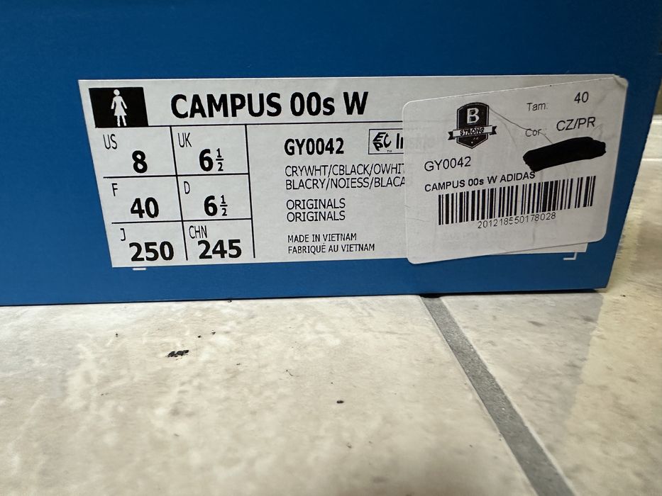 Adidas Campus 00s Crystal White 36 2/3, 40