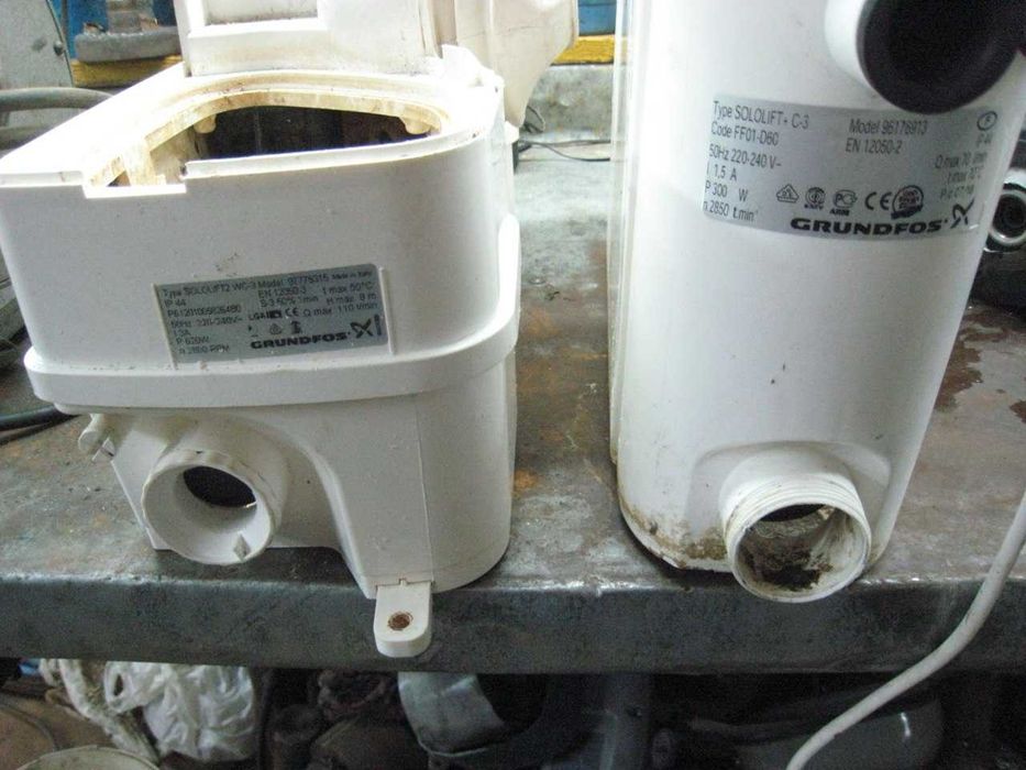 Ремонт канализационных установок Grundfos Sololift, Wilo, SFA, Planus