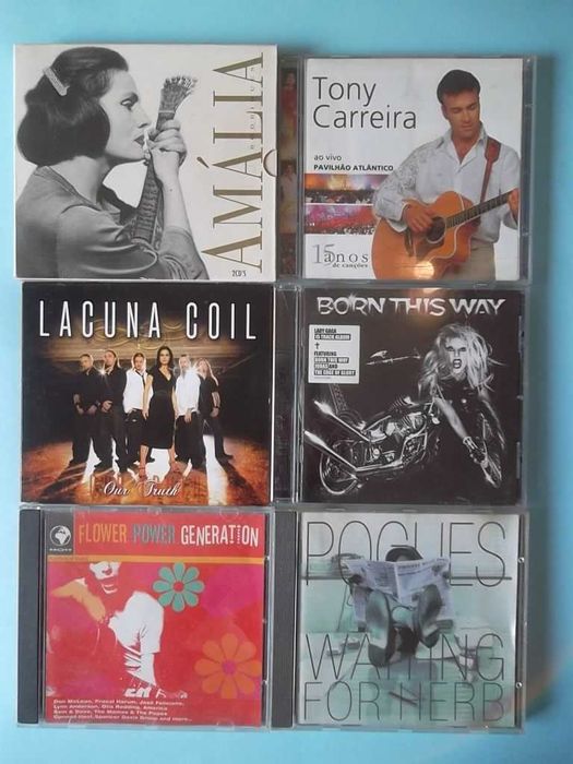 Vários lotes de CDs como NOVOS, ver fotos, música pop/rock/outros.