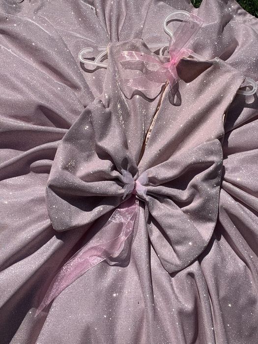 Платье на девочку 4-5 лет пышное блестящее  нарядное платье Эльзы