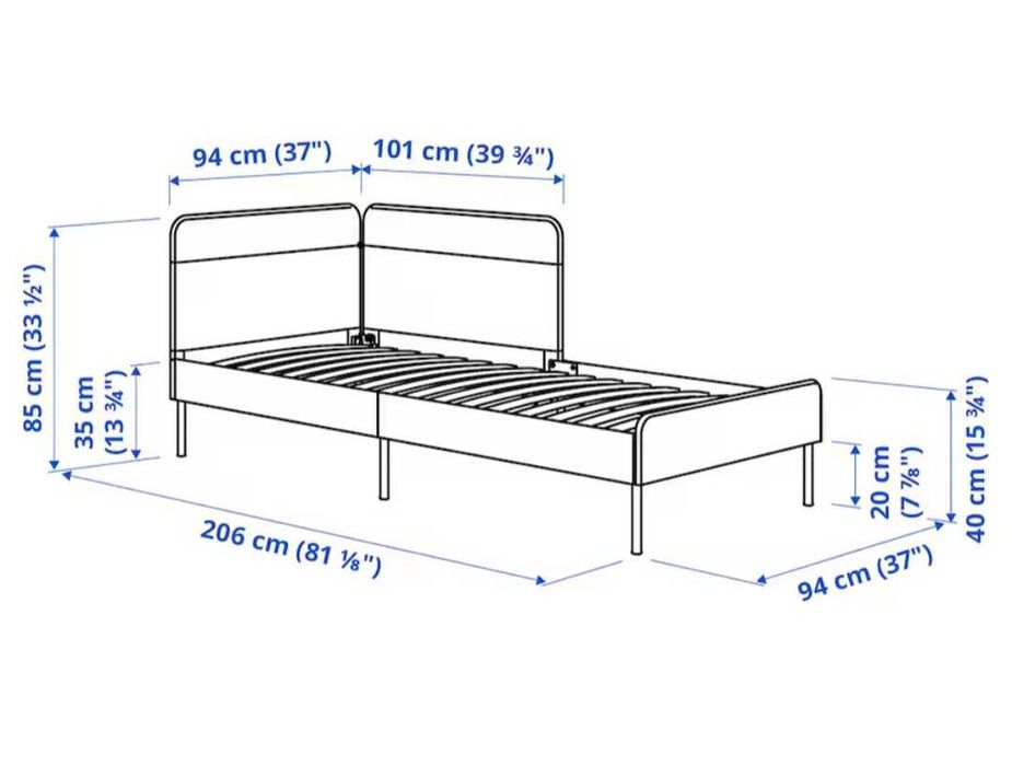 Cama de Solteiro com Colchão