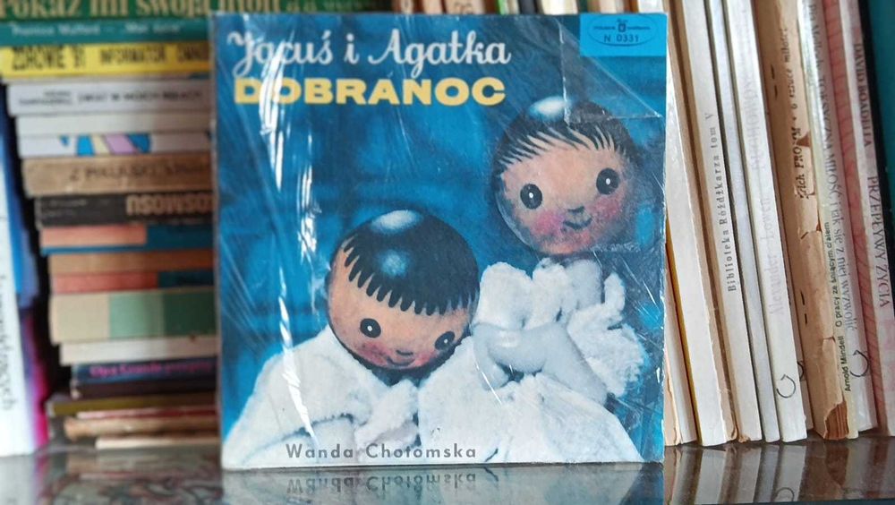 Jacuś i Agatka Dobranoc - Wanda Chotomska 7" bajka muzyczna BDB