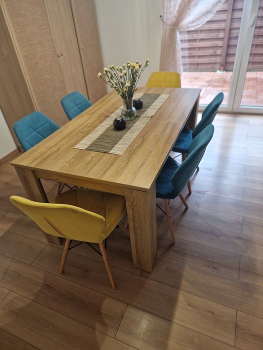 Krzesła skandynawskie do salonu 6 szt.