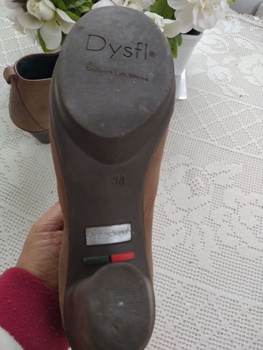 Botas / Botins castanho claro, trendy style - Dysfunctional - Tamanho 38