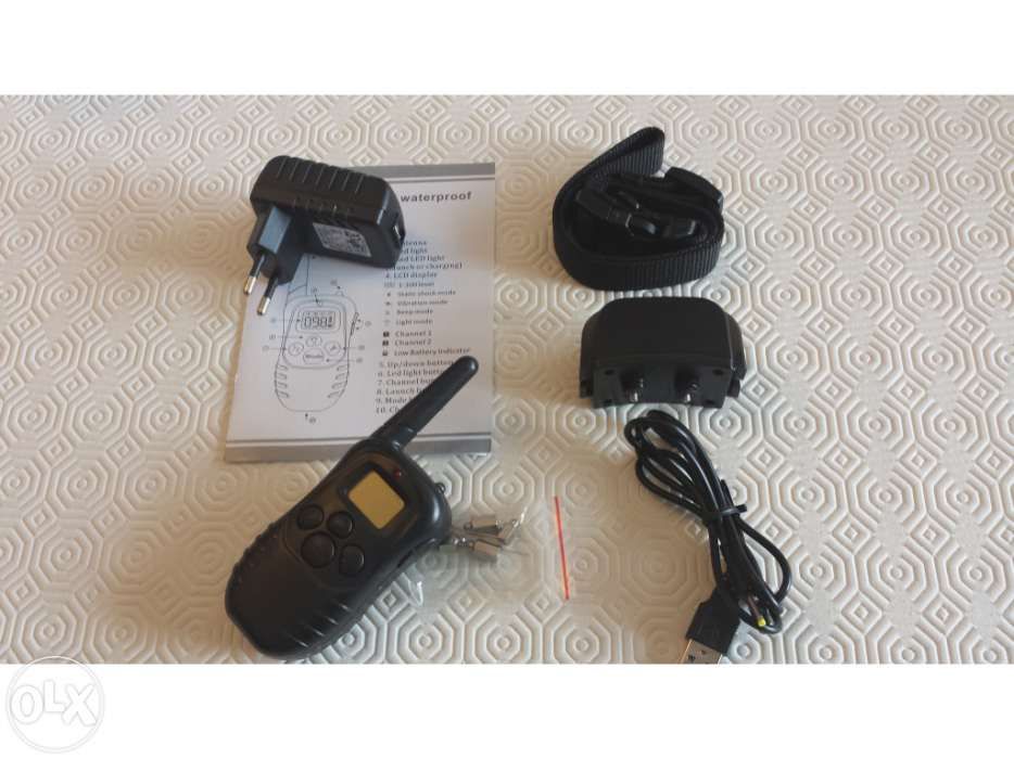 Coleira colar de treino canino para cão para adestramento anti latido