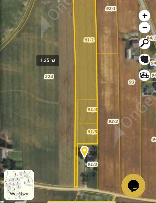 Działka z warunkami zabudowy 7 km od Płocka