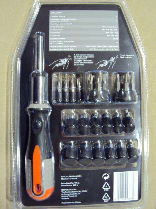 Jogo de chave roquete com pontas