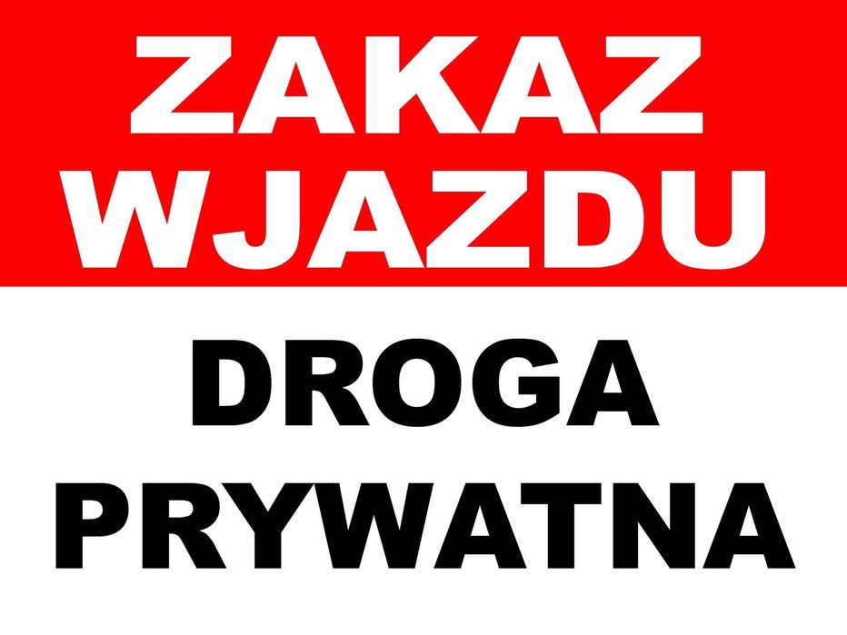 Tablica Zakaz Parkowania i inne 40x30cm dibond alu solidna!!