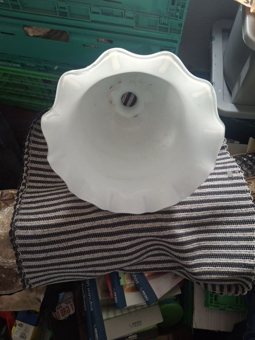 Abajour vidro branco