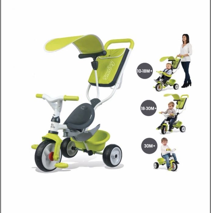 Триколісний дитячий велосипед Smoby Baby Balade