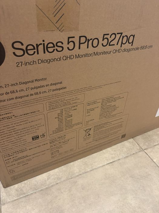 HP Series 5 Pro 527pq 27” QHD IPS, Novo na Caixa