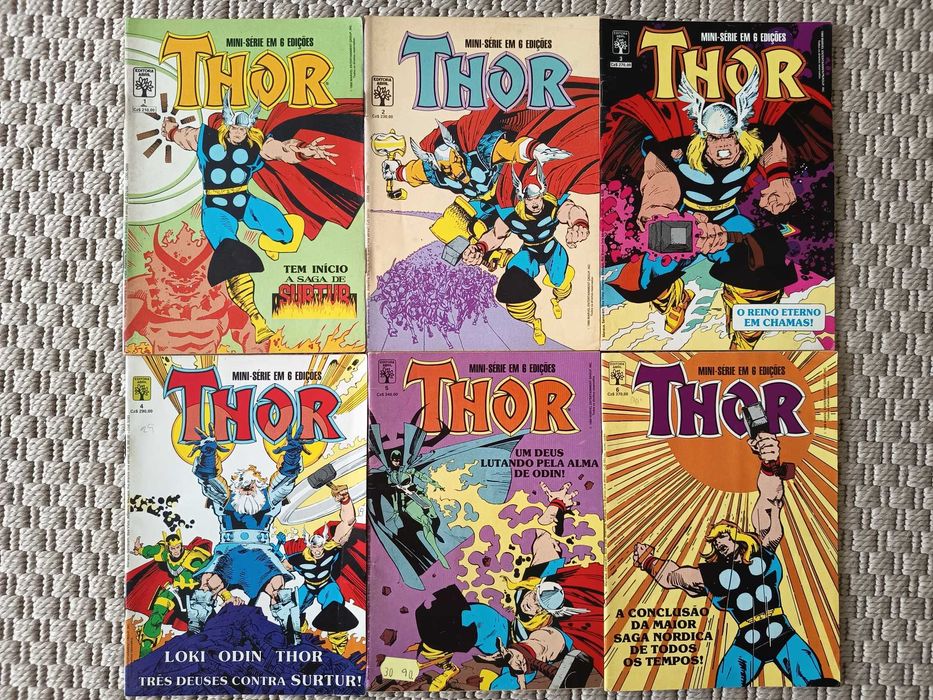 Thor - Saga de Surtur 1 a 6 (mini-série Abril completa)
