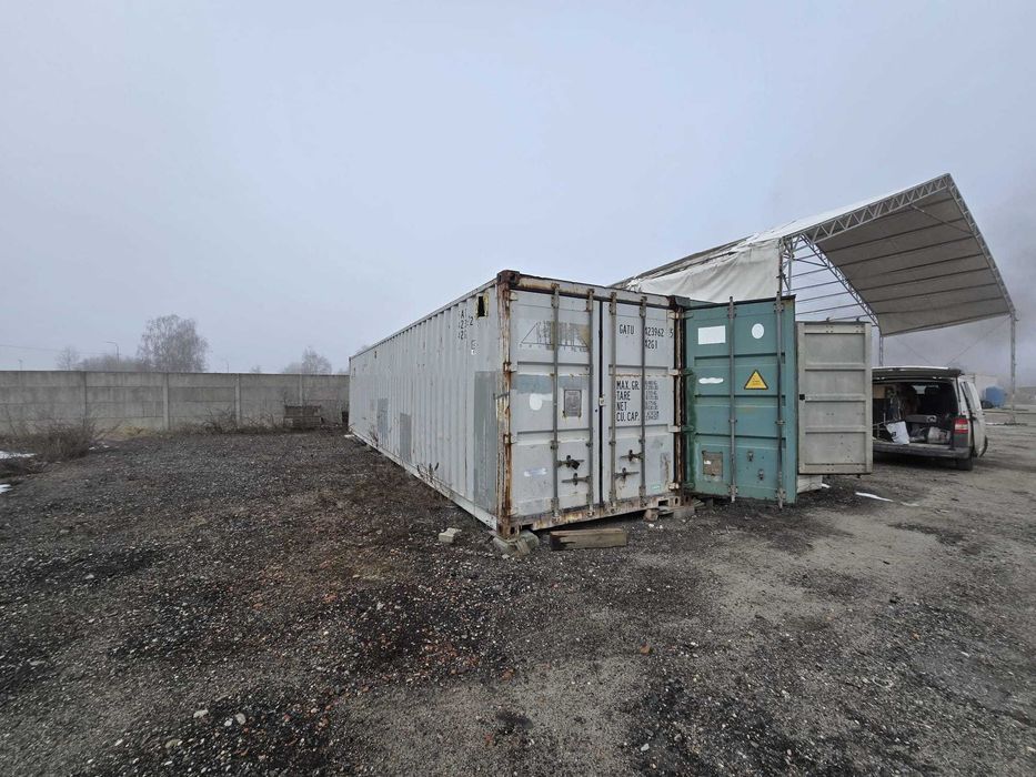 Kontener morski 40HC 12m , magazyn, garaż, naczepa na styropian