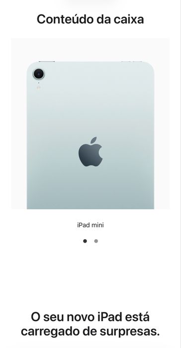 iPad mini azul (A17 Pro) Wi-Fi