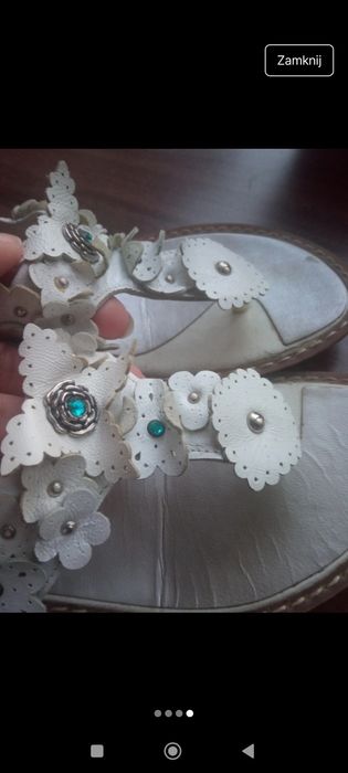 Klapki damskie  japonki skórzane Lasocki 38